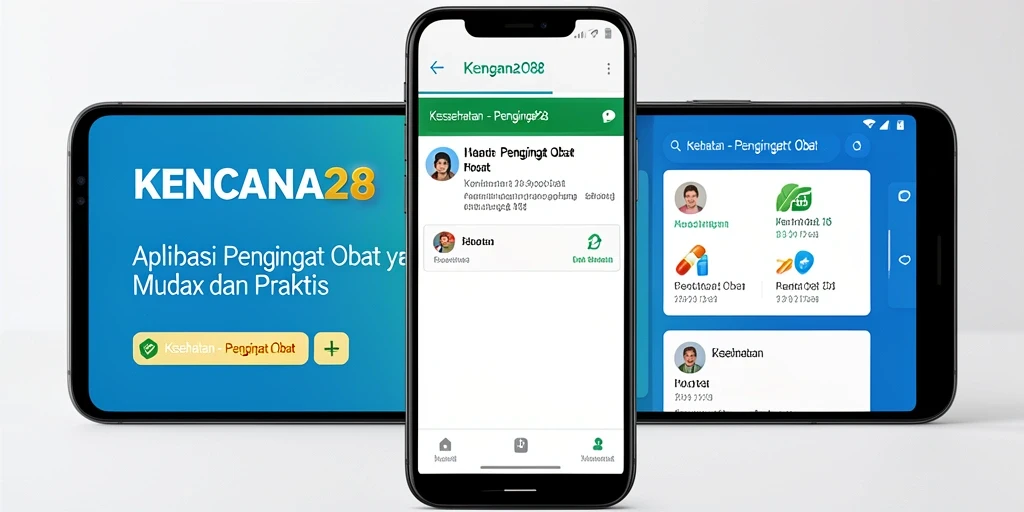 Tampilan antarmuka aplikasi KENCANA28 yang sederhana dan informatif