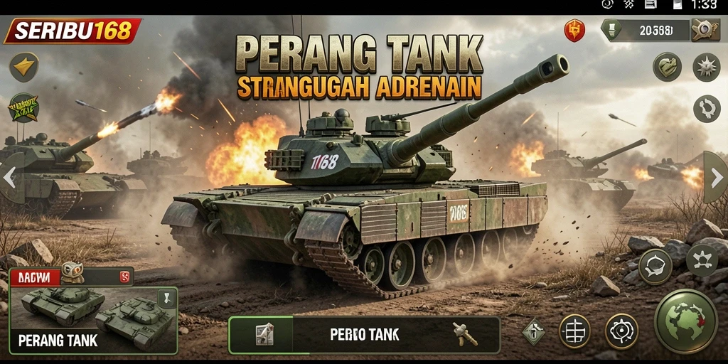 Tampilan antarmuka SERIBU168 yang dinamis dan mudah digunakan.