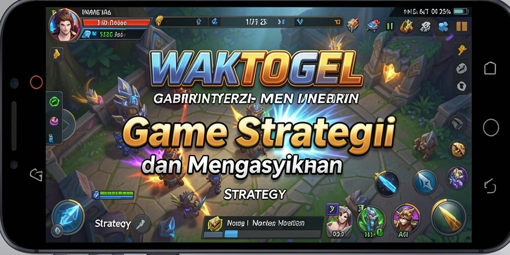 Antarmuka menarik WAKTOGEL dengan fitur strategi interaktif.