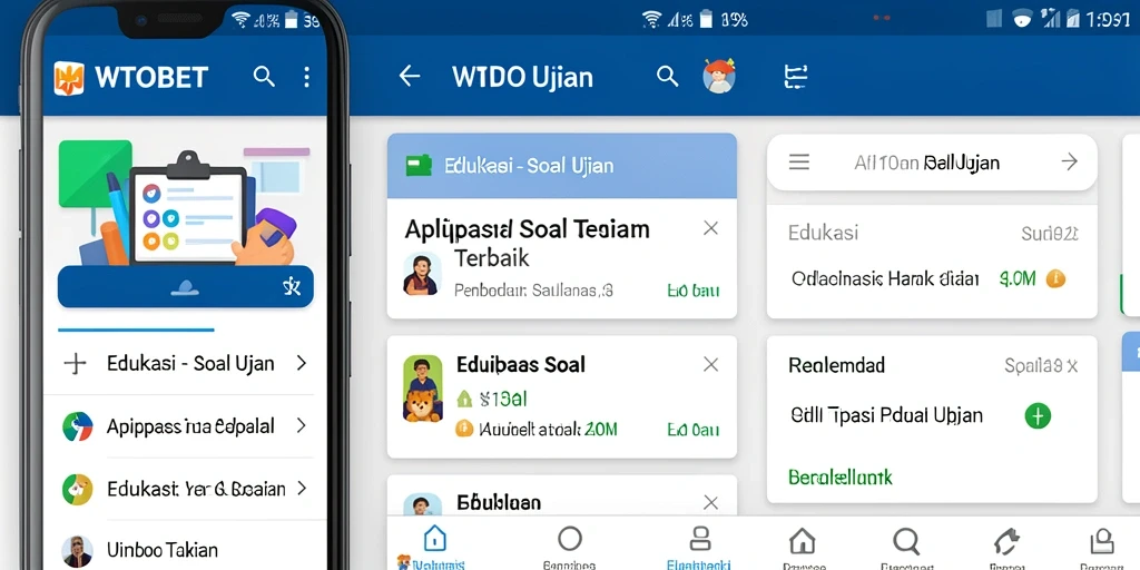 Antarmuka aplikasi WTOBET yang sederhana dan intuitif.