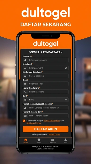 Cara Mudah Daftar Akun dultogel untuk Pengguna Android
